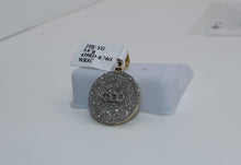 Load image into Gallery viewer, 10KT &quot;CEO&quot; Micro Pave Disc Style Diamond Pendant
