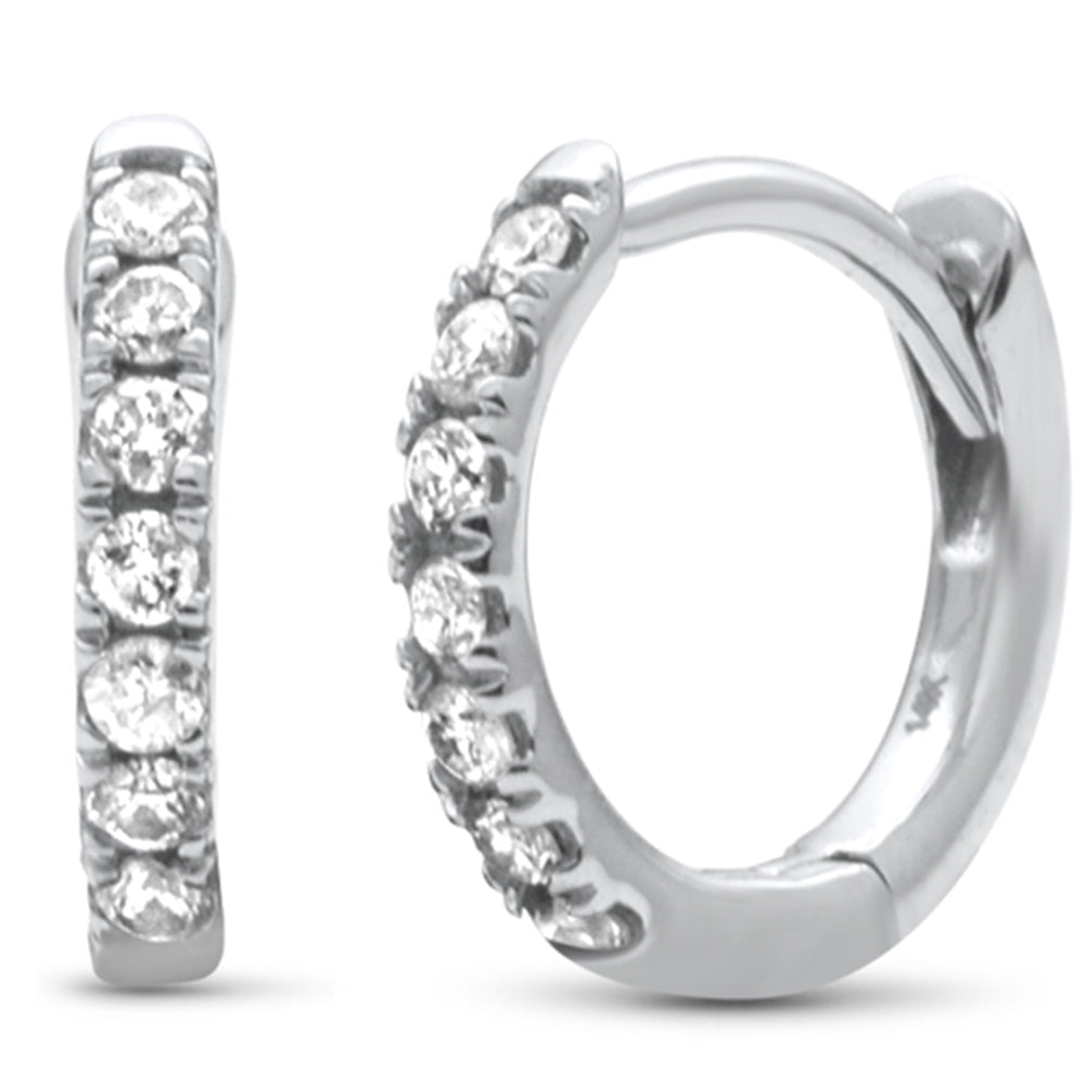 14KT Diamond Hoop Earrings .17ctw VS/SI