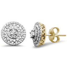 Load image into Gallery viewer, 10KT Round Cluster Diamond Stud Earrings #1, 0.50ctw - 0.98ctw
