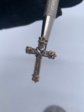 Load image into Gallery viewer, 10KT Two Tone Diamond Cross Pendant, 0.48ctw #03
