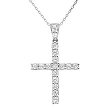 Load image into Gallery viewer, 14KT Diamond SI Cross Pendant 1.00ctw, Set #2 w/ 18 Chain
