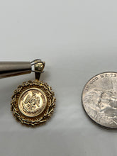 Load image into Gallery viewer, 14KT Dos Peso Replica Coin w/ 14KT Bezel
