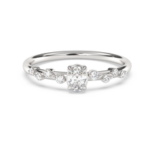 Load image into Gallery viewer, 14KT Oval Diamond Engagement Ring 0.29ctw
