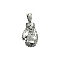 Load image into Gallery viewer, 925 Rhodium Plated 3D Boxing Glove CZ Pendant #1
