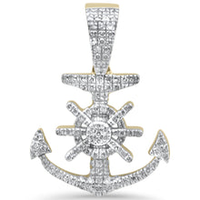 Load image into Gallery viewer, 10KT Yellow Gold Diamond Anchor #1 0.27ctw
