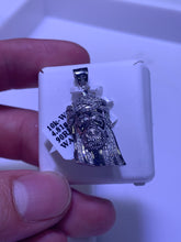 Load image into Gallery viewer, 10KT .22ctw Micro Pave Jesus Head Pendant #1
