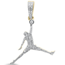 Load image into Gallery viewer, 10KT Basketball Dunk Diamond Pendant 0.17ctw G
