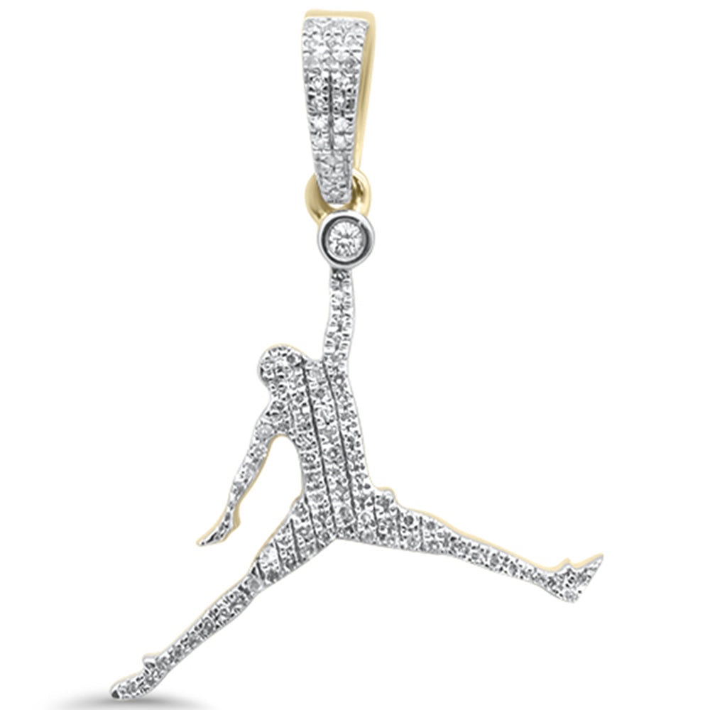 10KT Basketball Dunk Diamond Pendant 0.17ctw G