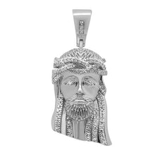 Load image into Gallery viewer, 10KT .22ctw Micro Pave Jesus Head Pendant #1
