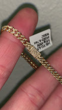 Cargar y reproducir el video en el visor de la galería, 14K YG SI1 Diamond Cuban Bracelet 8&quot; 0.79ct, #1, 4mm
