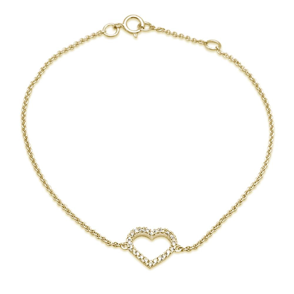 14KT Diamond Heart Bracelet 6